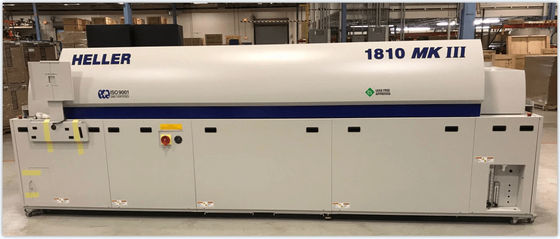 Heller 1810 MK5 10 Zone SMT Reflow Oven для безсвинцовой сварки ПХБ 2&quot; 22&quot; 5 56 см шириной